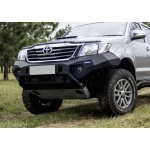 Bullbar HD, bara fata pentru Toyota Hilux Vigo 2011-2015, din aluminiu, cu proiectoare led, Rival - imagine 5