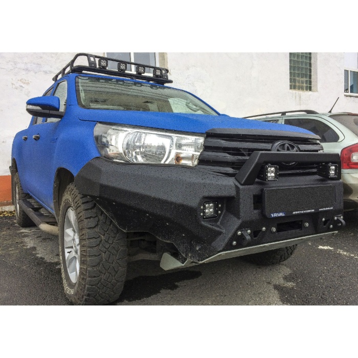 Stinger bullbar fata pentru Toyota Hilux Revo 2015-, din aluminiu, Rival - imagine 3