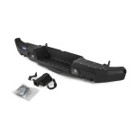 Bullbar HD, bara spate pentru Toyota Hilux Vigo 2011-2015, din aluminiu, cu proiectoare led, Rival