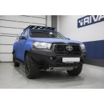 Bullbar HD, bara fata pentru Toyota Hilux Executive/Rocco 2018-, din aluminiu, cu proiectoare led, Rival - imagine 4