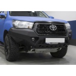 Bullbar HD, bara fata pentru Toyota Hilux Executive/Rocco 2018-, din aluminiu, cu proiectoare led, Rival - imagine 5