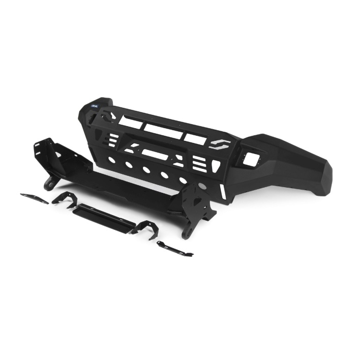 Bullbar HD, bara fata pentru Toyota Land Cruiser 200 2015-, din aluminiu, cu proiectoare led, Rival - imagine 2