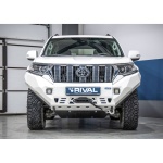 Bullbar HD, bara fata pentru Toyota Land Cruiser Prado 150 2017-, din aluminiu, cu proiectoare led, Rival - imagine 3