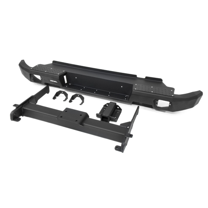 Bullbar HD, bara spate pentru Volkswagen Amarok 2010-2016, 2016-, din aluminiu, fara proiectoare led, Rival - imagine 2