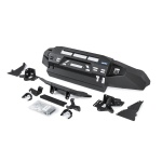 Bullbar HD, bara fata pentru Volkswagen Amarok 2010-2016, 2016-, din aluminiu, cu proiectoare led, Rival