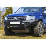 Bullbar HD, bara fata pentru Volkswagen Amarok 2010-2016, 2016-, din aluminiu, cu proiectoare led, Rival - imagine 5