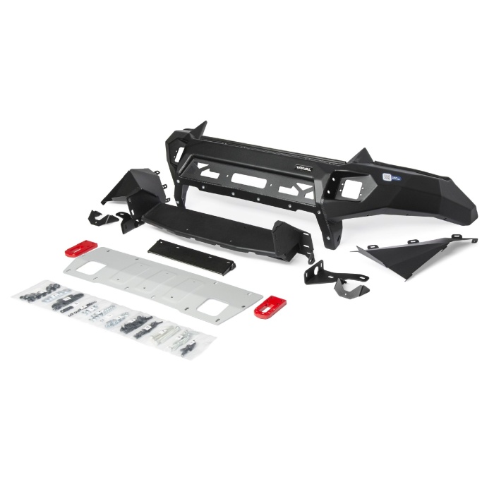 Bullbar HD, bara fata pentru Isuzu D-Max 2017-2020, din aluminiu, cu proiectoare led, Rival - imagine 2