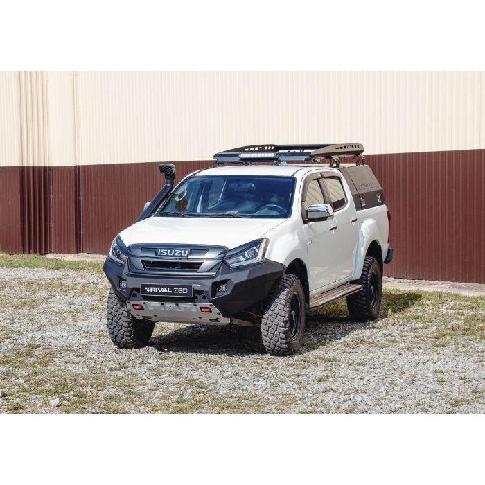 Bullbar HD, bara fata pentru Isuzu D-Max 2017-2020, din aluminiu, fara proiectoare led, Rival - imagine 4