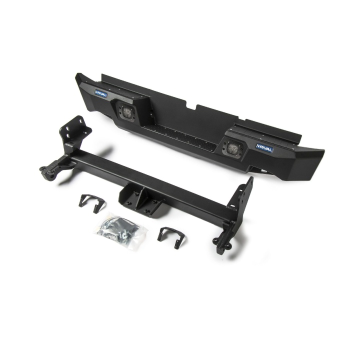 Bara protectie spate HD pentru Isuzu D-Max 2012-, din aluminiu, cu proiectoare led, Rival - imagine 2