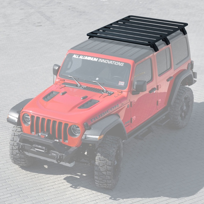 Kit portbagaj modular, roofrack platforma pentru Jeep Wrangler JL 2017- 4 door, din aluminiu Rival - imagine 2