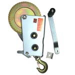 Troliu manual 1100 kg, cablu de otel Lift Winch - imagine 5