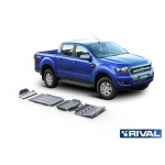 Kit scut aluminiu 4 piese Ford Ranger PX TDCi 2012-2015; 2016-2018; 2019- 6 mm Rival 23333.1876.1.6