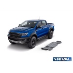 Kit scut aluminiu 3 piese Ford Ranger Raptor PX 2.0 Bi-Turbo 2019- 4 mm Rival 23333.1877.1