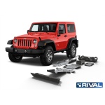 Kit scut aluminiu 7 piese Jeep Wrangler JK 4-Usi doar 3,6 2007-2018 6 mm Rival 23333.2719.1.6