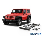 Kit scut aluminiu 6 piese Jeep Wrangler JL 2.0T; 3.6 cu bara normala 2018- 6 mm Rival 23333.2744.1.6