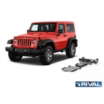 Kit scut aluminiu 3 piese Jeep Wrangler JL 2-Usi/4-Usi 2.0T; 3.6 2018- 6 mm Rival 23333.2759.1.6
