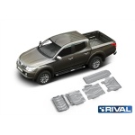 Kit scut aluminiu 5 piese Mitsubishi L200 2015-2019; 2019- 6 mm Rival 23333.4059.1.6