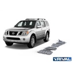 Kit scut aluminiu 4 piese Nissan Pathfinder R51 2,5; 2,5D V6; 3,0 2005-2014 4 mm Rival 23333.4165.1