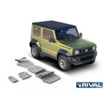 Kit scut aluminiu 6 piese Suzuki Jimny 1,5 2018- 4 mm Rival 23333.5527.1