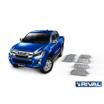 Kit scut aluminiu 5 piese Isuzu D-Max 1,9 2012-2017; 2017-2020 4 mm Rival 23333.9109.1