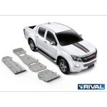 Kit scut aluminiu 5 piese Isuzu D-Max 1,9 2012-2017; 2017-2020 6 mm Rival 23333.9109.1.6