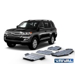 Kit scut aluminiu 5 piese Toyota Land Cruiser 200 J20 2007-2015, 2015- 6 mm Rival 23333.9515.1.6