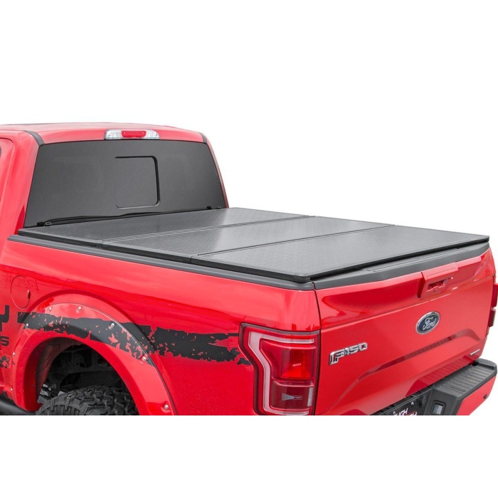Inchidere bena Rough Country Tri-Fold Vinyl Toneau - Toyota Tacoma 152cm 16-18 - imagine 4