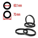 Inele ghidaj centrare janta 70mm - 60.1mm din ABS