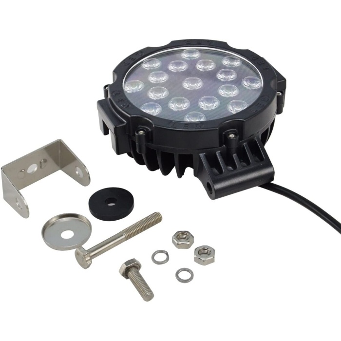Proiector LED  51w 12v-24v, 3740 lumeni, Spot 60 grade - Negru - imagine 3