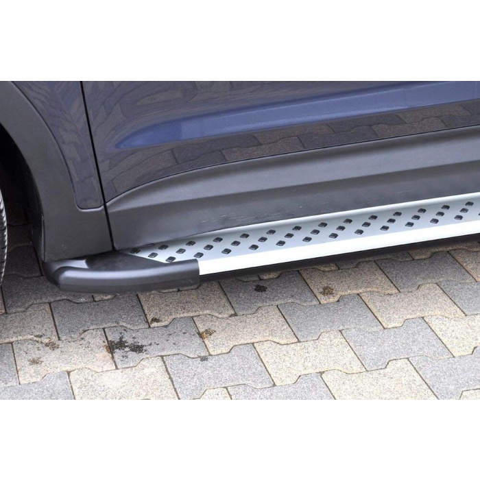 Praguri Laterale Nissan Juke [10 -> ] - ARP Artemis Silver - imagine 8