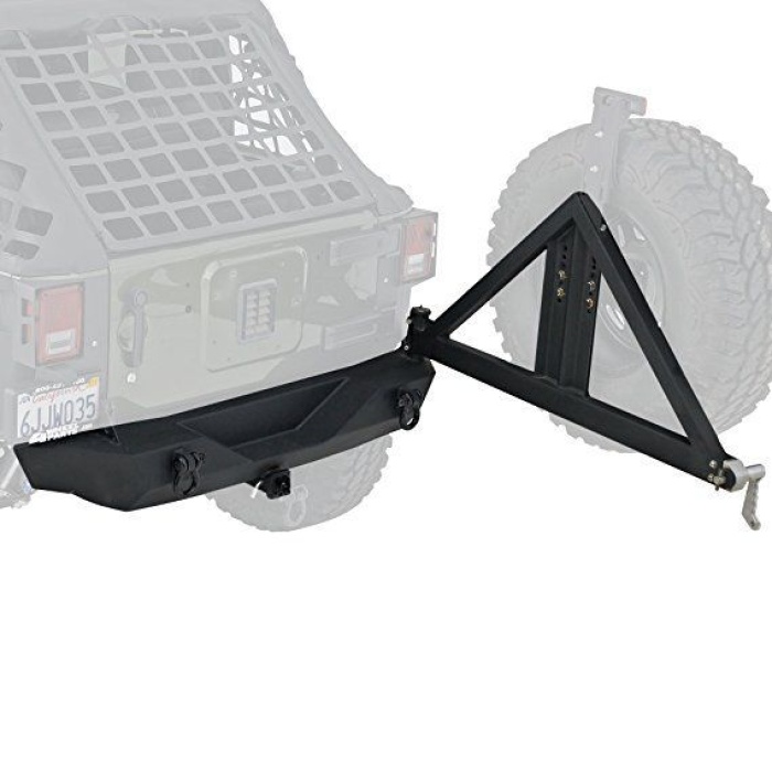 Bara de protectie spate Jeep Wrangler JL cu suport pentru anvelopa - Smittybilt XRC - imagine 4