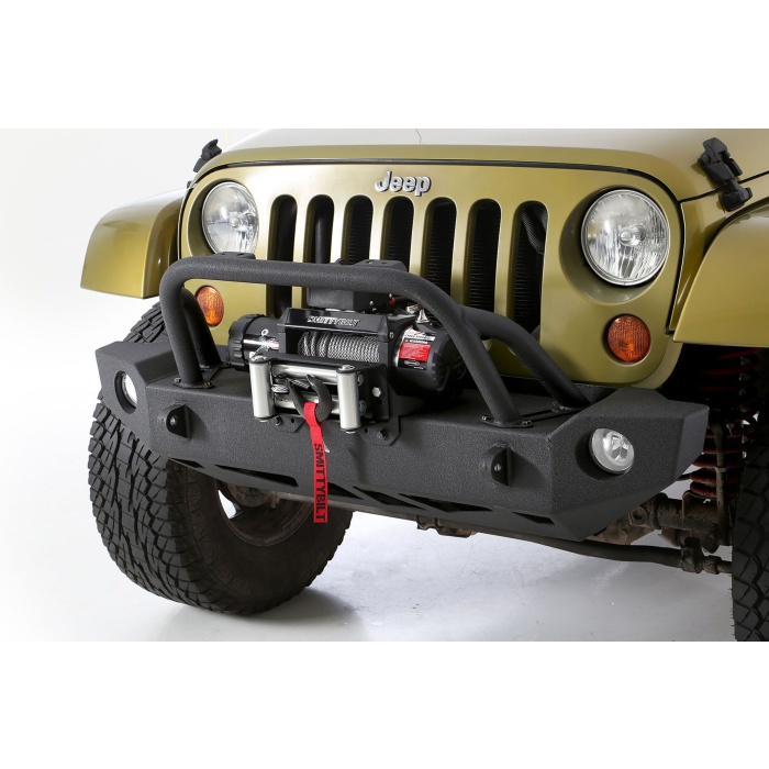 Bara protectie fata Jeep Wrangler JK SRC Carabine - Smittybilt - imagine 3
