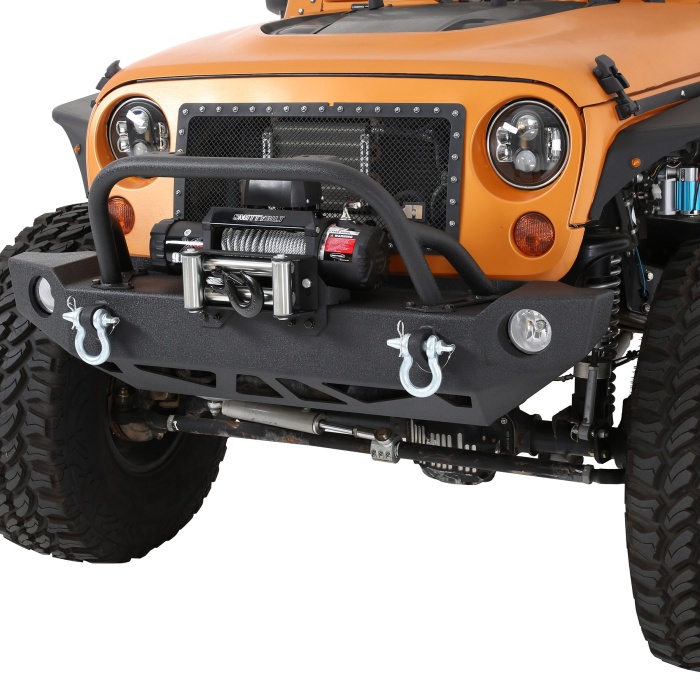 Bara protectie fata Jeep Wrangler JK SRC Carabine - Smittybilt - imagine 6