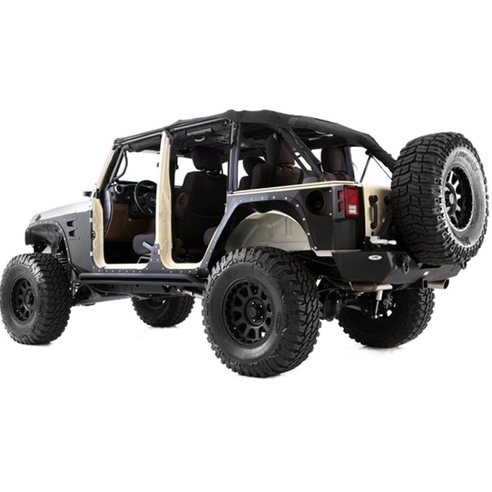 Protectii praguri Jeep Wrangler JK 4 usi Smittybilt XRC - imagine 4