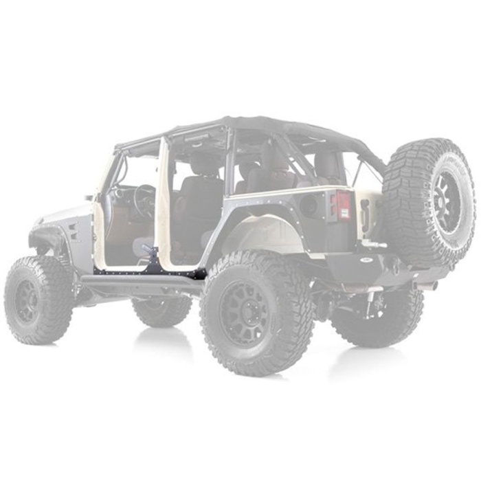 Protectii praguri Jeep Wrangler JK 4 usi Smittybilt XRC - imagine 2