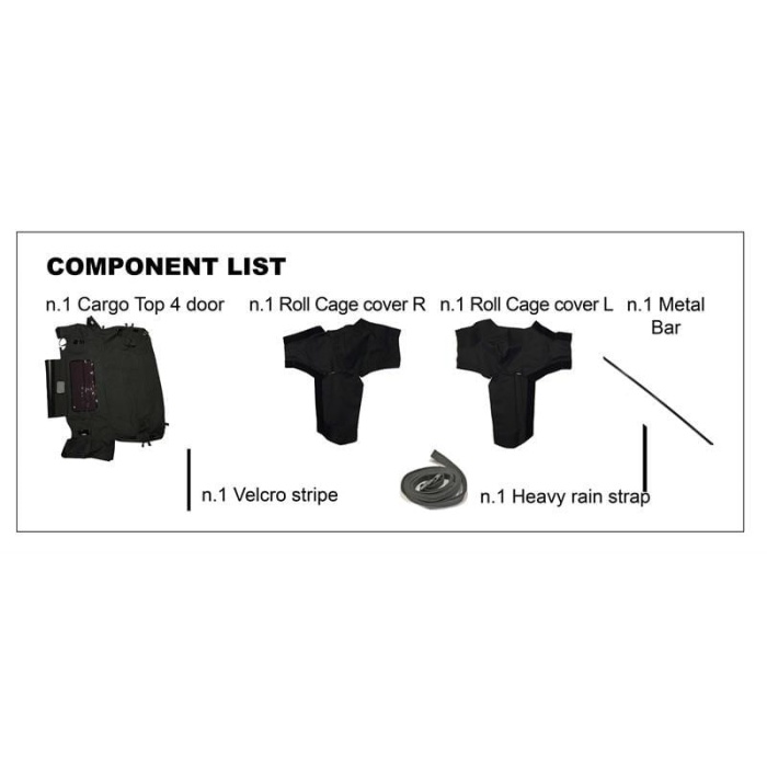 Soft top portbagaj - Jeep Wrangler JK 4 usi - imagine 4