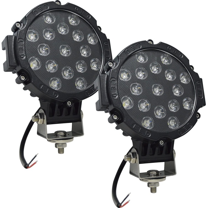 Proiector LED  51w 12v-24v, 3740 lumeni, Spot 60 grade - Negru - imagine 2