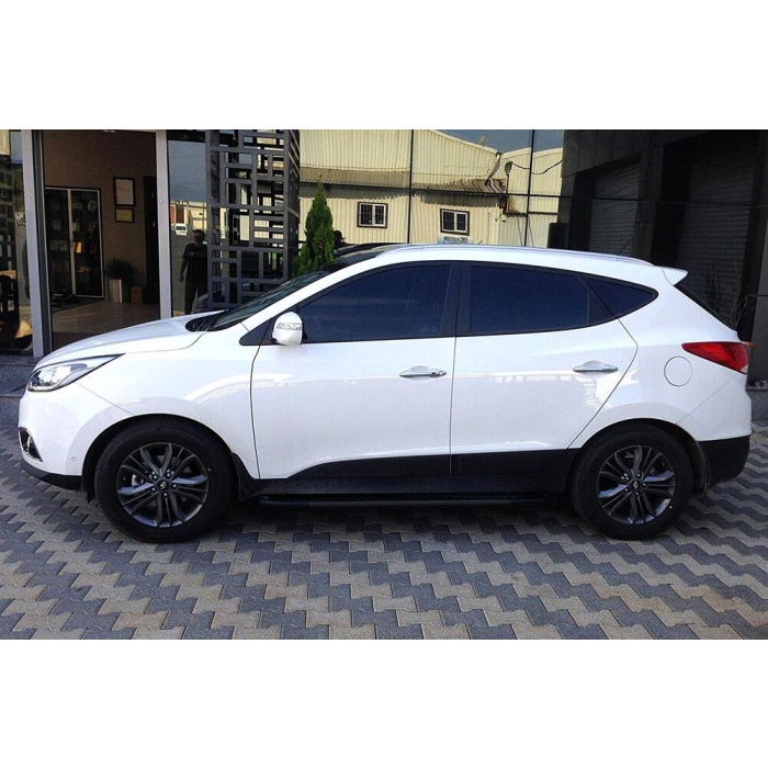 Praguri Laterale Hyundai IX 35 [10-14] - ARP Artemis Black - imagine 8