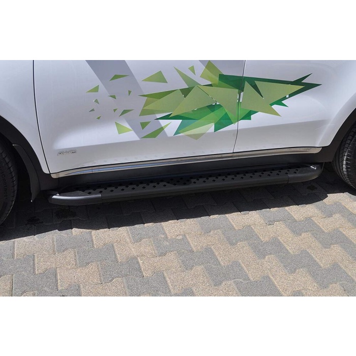 Praguri Laterale Kia Sportage [16 ->] - ARP Artemis Grey Black - imagine 6