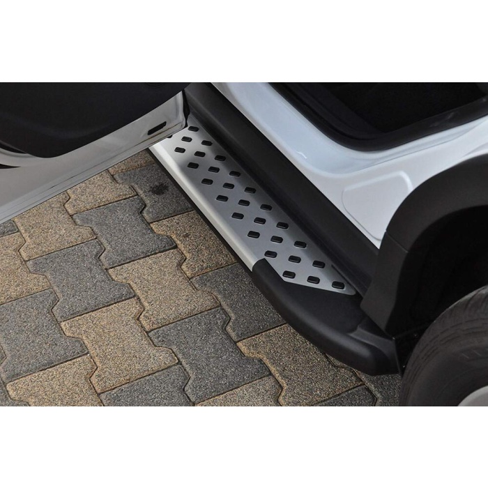 Praguri Laterale Hyundai Tucson [05-09] - ARP Artemis Silver - imagine 10