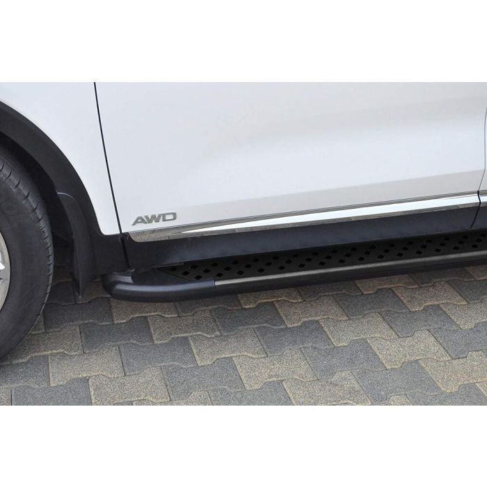 Praguri Laterale Kia Sorento [15 ->] - ARP Artemis Grey Black - imagine 9