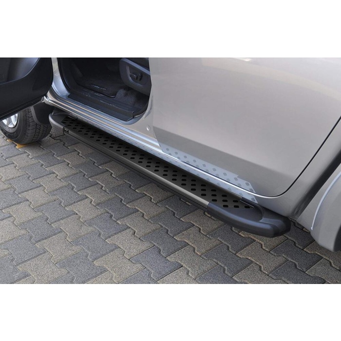 Praguri Laterale Mitsubishi L200 Triton [10-14] - ARP Artemis Grey Black - imagine 8