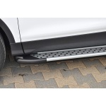 Praguri Laterale Hyundai Tucson [05-09] - ARP Artemis Silver - imagine 9