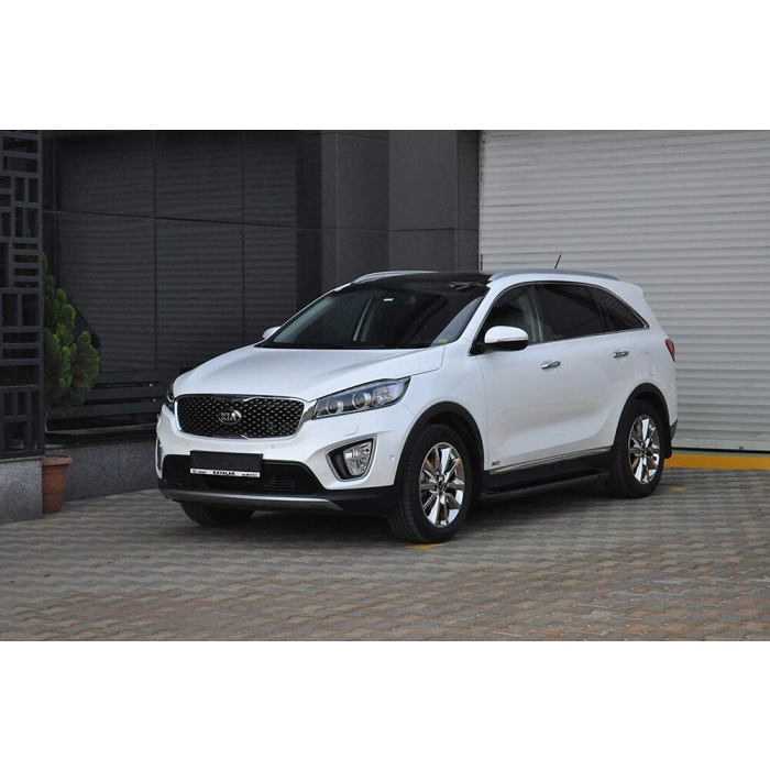 Praguri Laterale Kia Sorento [15 ->] - ARP Artemis Grey Black - imagine 10