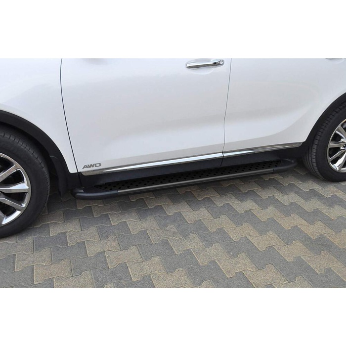 Praguri Laterale Kia Sorento [15 ->] - ARP Artemis Grey Black - imagine 7