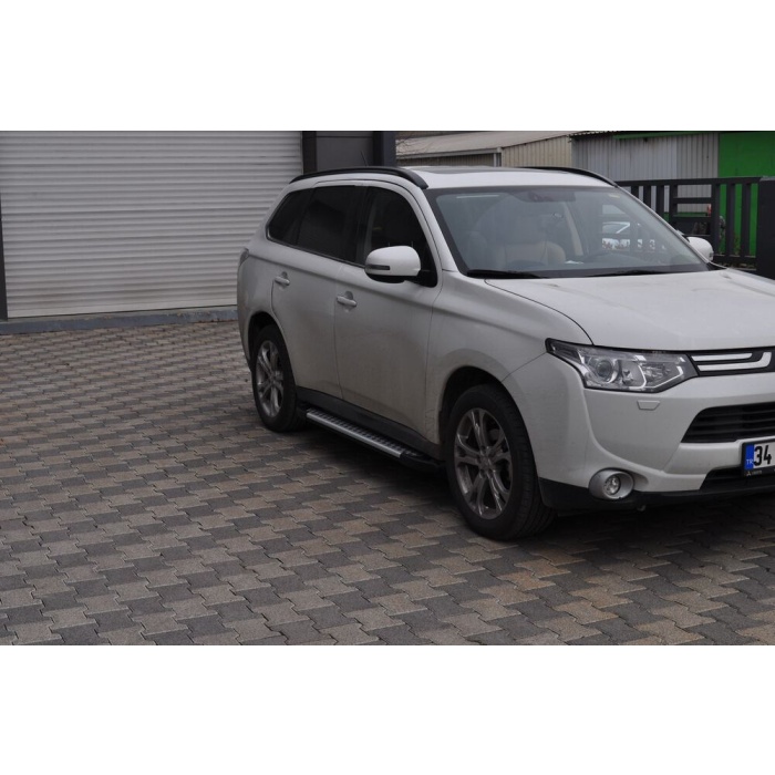 Praguri Laterale Mitsubishi Outlander [13 -> ] - ARP Artemis Silver - imagine 9