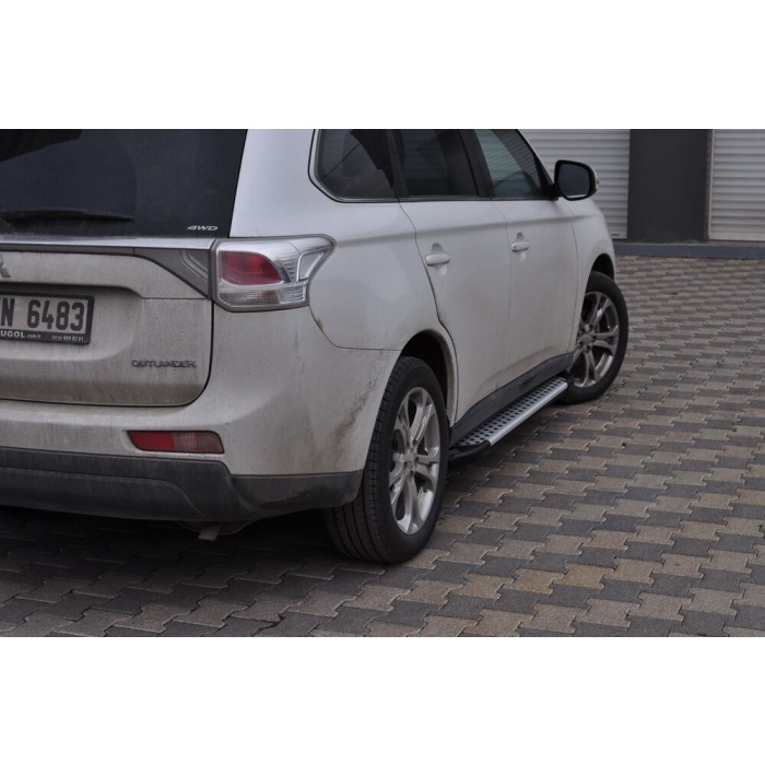 Praguri Laterale Mitsubishi Outlander [13 -> ] - ARP Artemis Silver - imagine 8