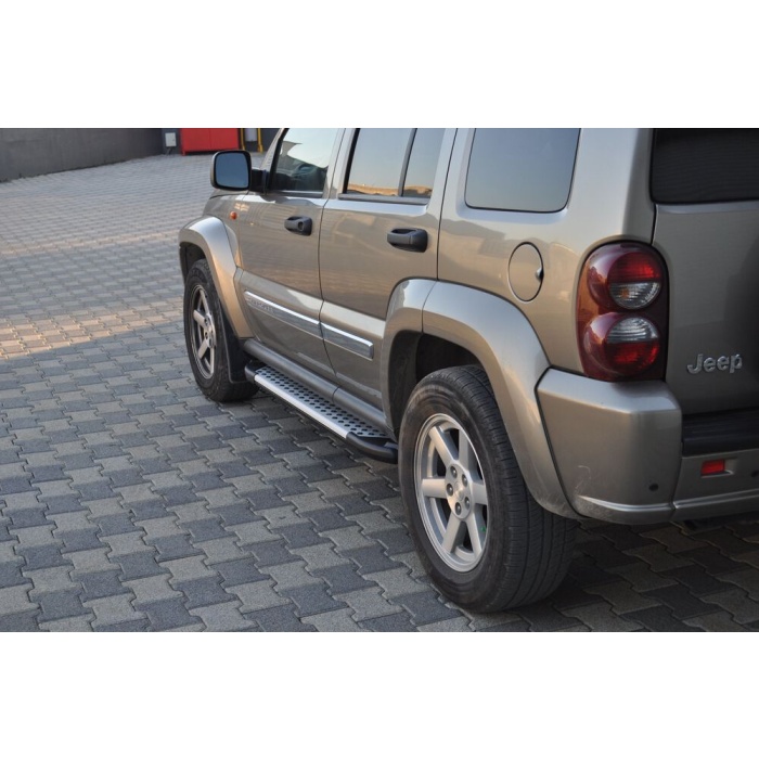 Praguri Laterale Jeep Cherokee Limited [03-08] - ARP Artemis Silver - imagine 7