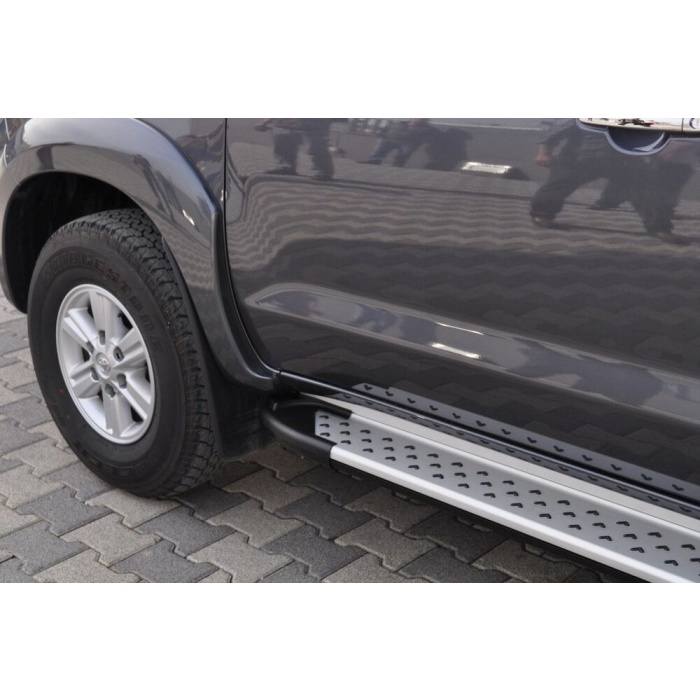 Praguri Laterale Toyota Hilux Vigo [12-14] - ARP Artemis Silver - imagine 9