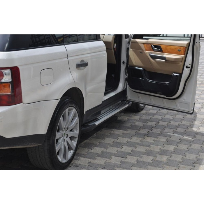 Praguri Laterale Land Rover Range Rover Sport [03-13] - ARP Artemis Silver - imagine 6